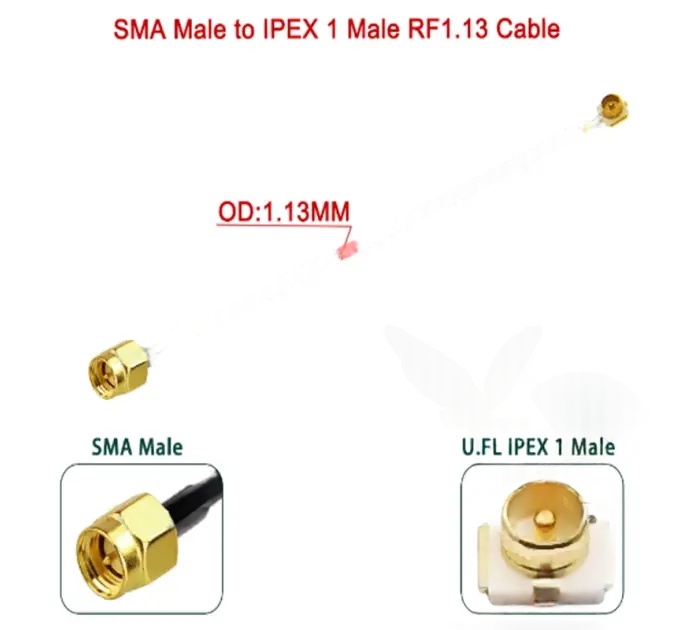 Пигтейл SMA male - U.FL-Male