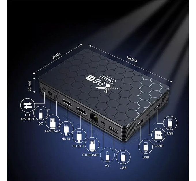 X98H PRO 2/16 (H618, Android 12, Bluetooth, Wi-Fi6)