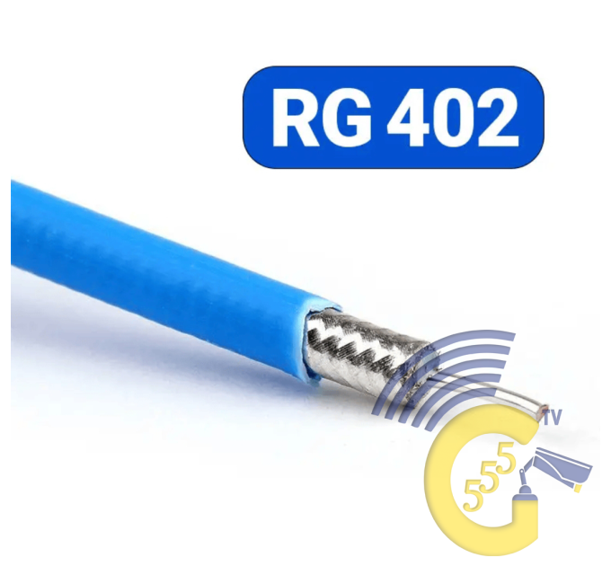 Коаксиальный полугибкий кабель RG-402 Kingsignal синий 50 Om