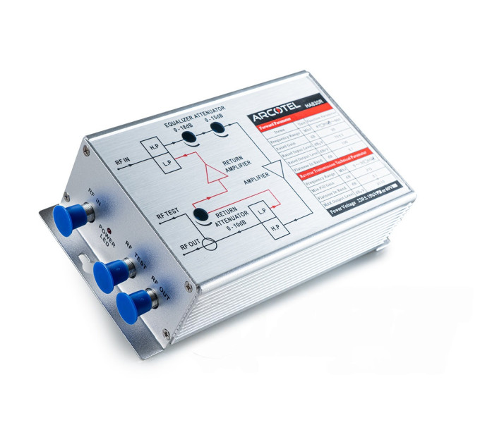 Абонентский усилитель ARCOTEL HA830R65-220V c обратным каналом 5-65 Мгц