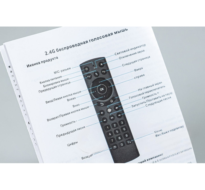 Air Mouse G20s PRO с микрофоном и подсветкой