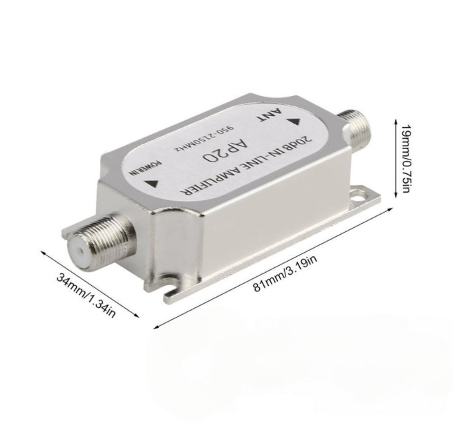 Линейный усилитель Bizone Inline Amplifier 900-2150, 20dB