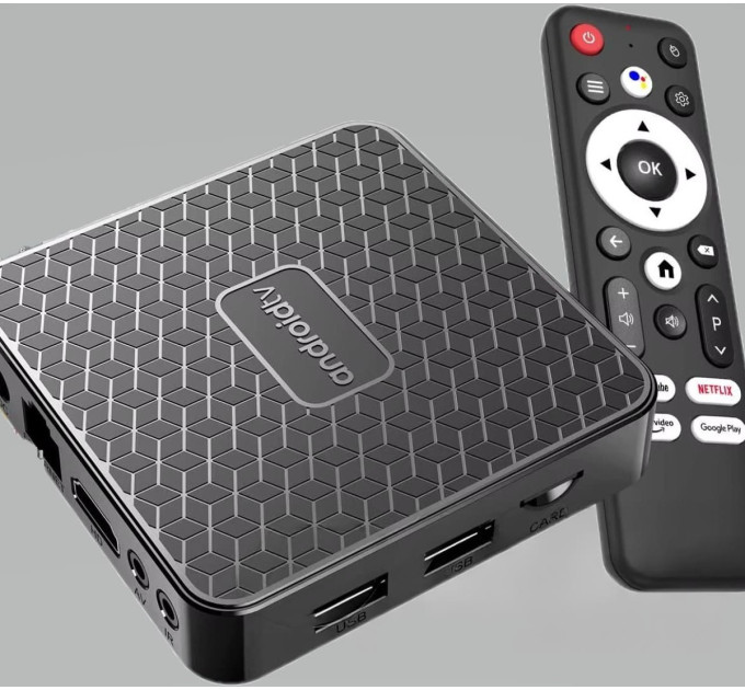 Смарт-приставка Android 14.0 | 4K/8K, WiFi 6, 4/64GB (RK3518)