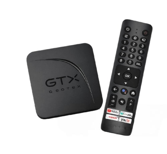 Смарт ТВ приставка Geotex GTX-R12 4/64GB (Amlogic S905X5M / Android 14)