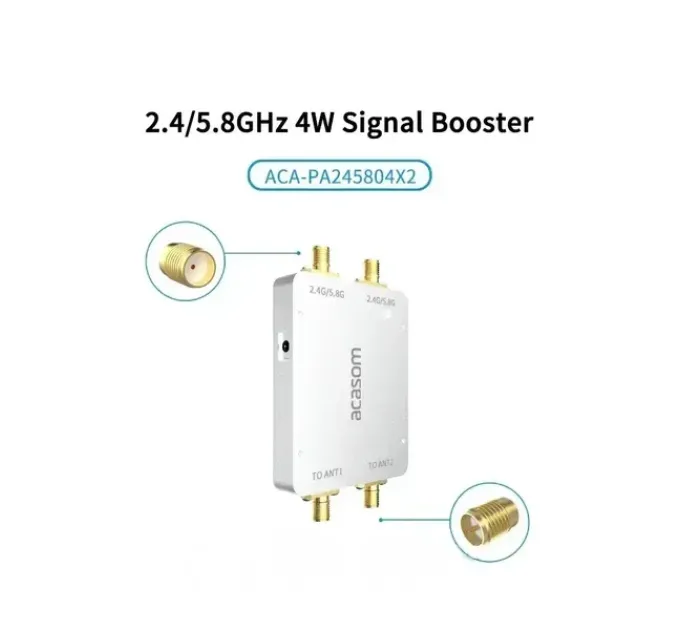 Wi-Fi усилитель (бустер) ACASOM PA245804x2 4 Вт, 2.4/5.8 GHz