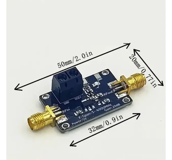 Малошумящий усилитель SBB5089 LNA МШУ 50M-6GHz 20dB