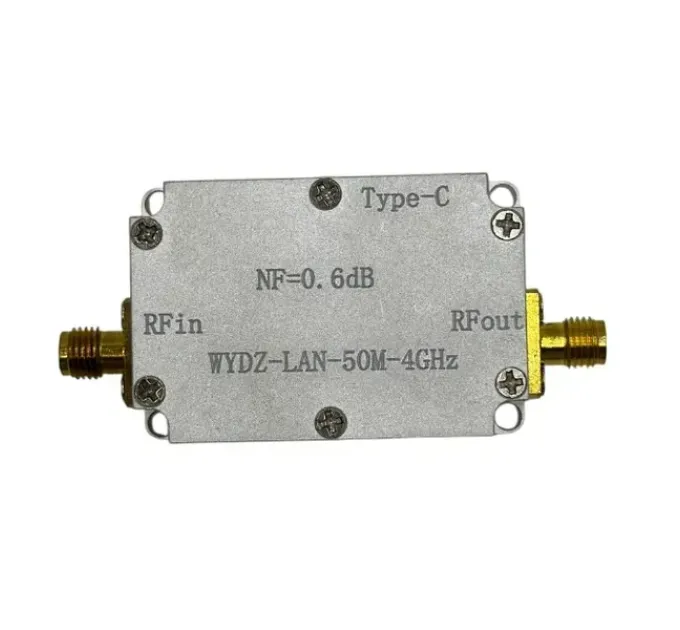 Широкополосный малошумный усилитель XRRFSDR SMA-F 18dB 50MHz - 4GHz