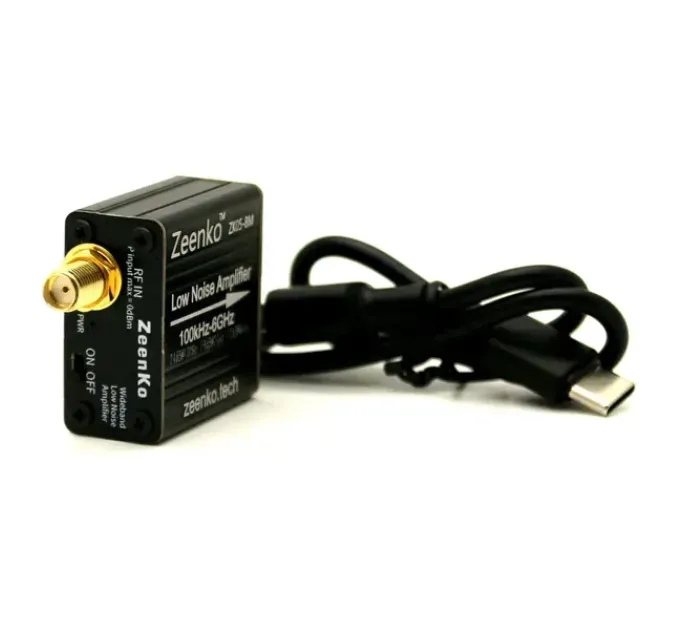Малошумный усилитель сигнала Zeenko ZK05-BM 10M-6GHz 235mA 20dB