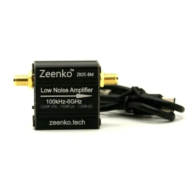 Малошумный усилитель сигнала Zeenko ZK05-BM 10M-6GHz 235mA 20dB