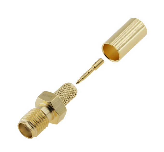 Разъем RP-SMA(гнездо) female для RG223/RG58
