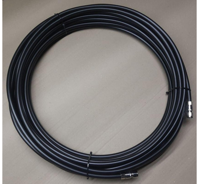 25м, 6ГГц, кабель коаксиальный 1/2" superflexible с разъемами N-type(male) <-> N-type(male)