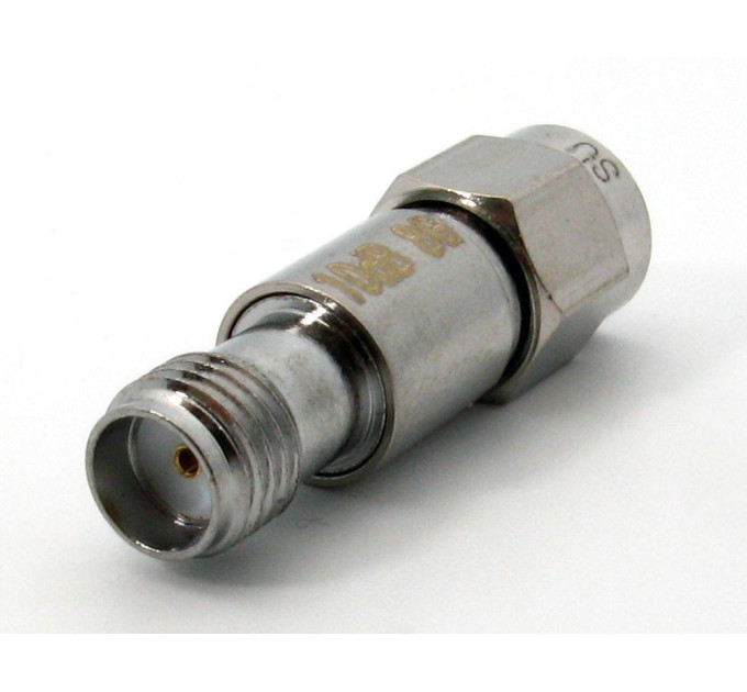 Аттенюатор 2Вт, 8ГГц, 10дБ, SMA(m)- SMA(f)