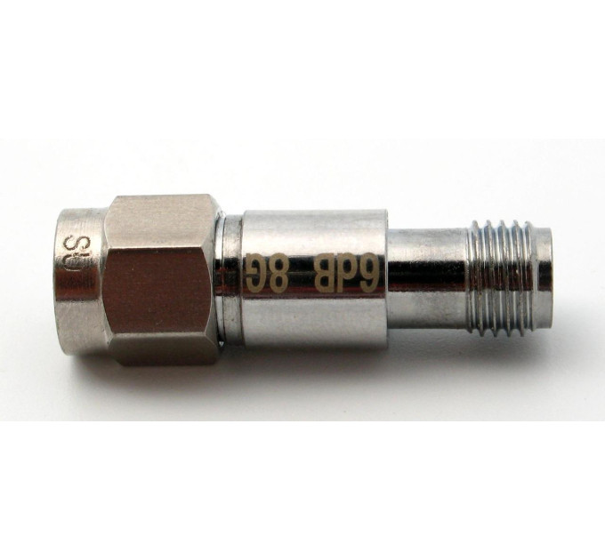 Аттенюатор 2Вт, 8ГГц, 6дБ, SMA(m)- SMA(f)