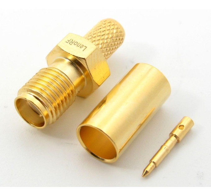 Разъем RP-SMA(гнездо) female для RG223/RG58