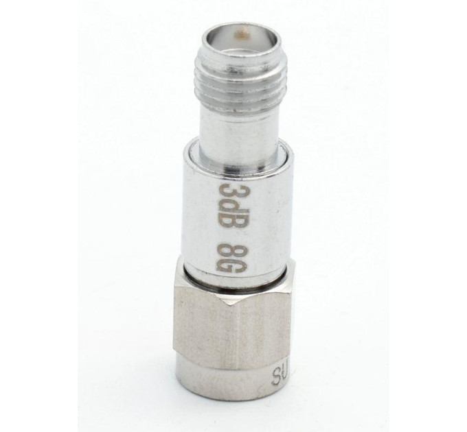 Аттенюатор 2Вт, 8ГГц, 3дБ, SMA(m)- SMA(f)