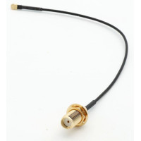 Пигтейл, 15см, IPEX и SMA female, кабель RF 1.37