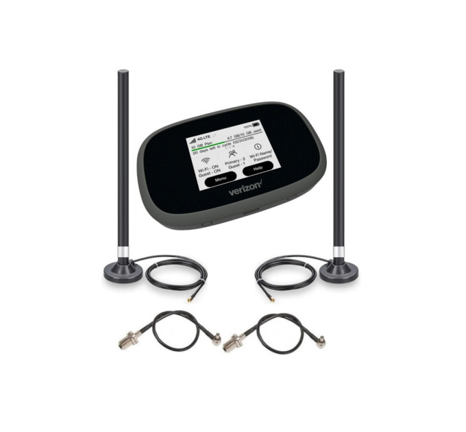 Комплект 4G LTE Novatel Inseego MiFi 8800L/ 8000L + 2 автомобильные антенны Toridoku 10 dBi F с переходниками TS9