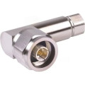 Разъем N-male для фидера 1/4" угловой Amphenol AFA-181-2