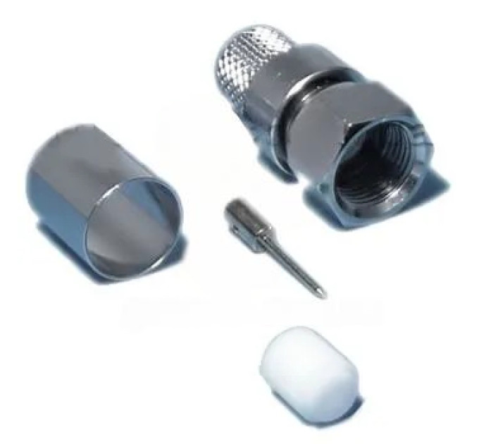 Разъем F Male на кабель RG-8, RG-213 (Обжим)