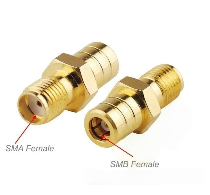 Переходник SMA female - SMB female