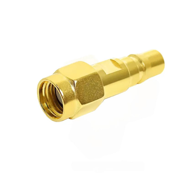 Перехідник RP-SMA male - QMA female Gold