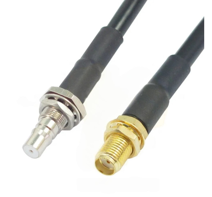 Пігтейл SMA female - QMA female RG223 20 см