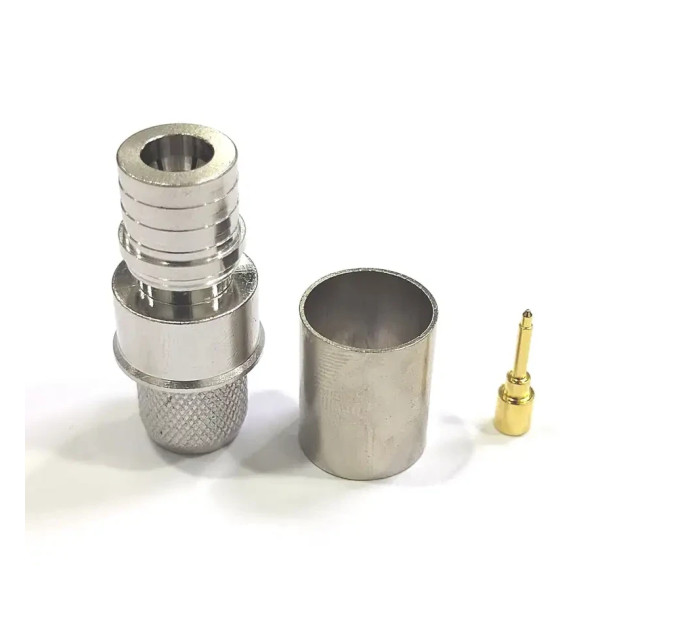 Разъем QMA-male для кабеля RG8 (RG213) обжим