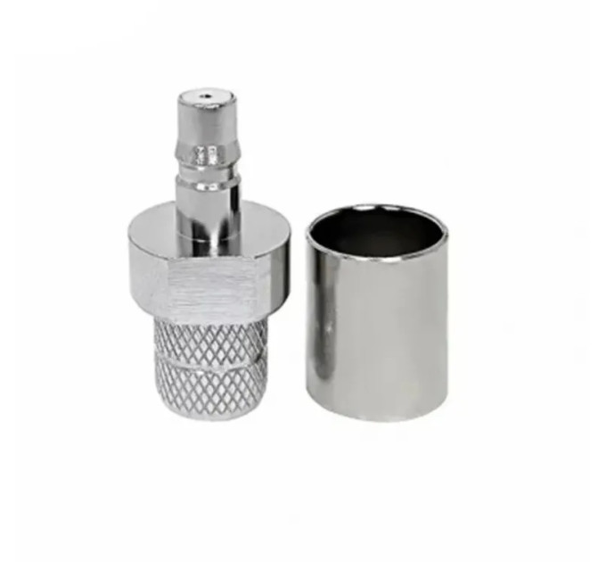 Разъем QMA-female для кабеля RG8 (RG213) обжим