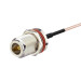Пигтейл MMCX male - N female Bulkhead