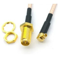 Антенный переходник пигтейл RP SMA female - MMCX male