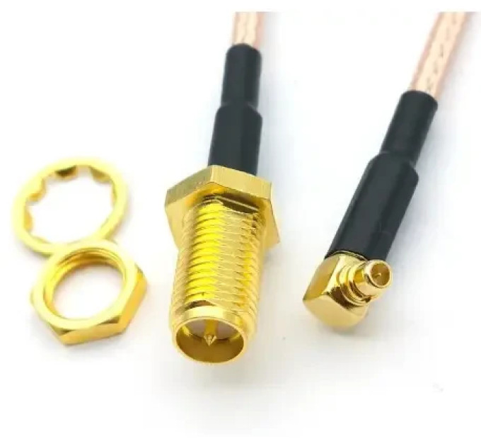 Антенный переходник пигтейл RP SMA female - MMCX male