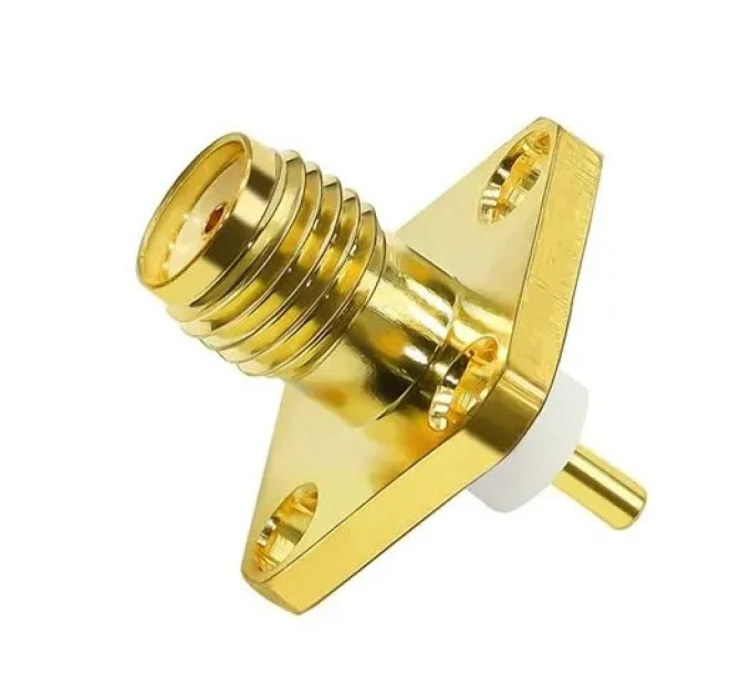 Фланец SMA-female PCB 4 отверстия