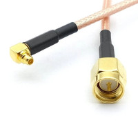Пигтейл SMA male - MMCX male угловой