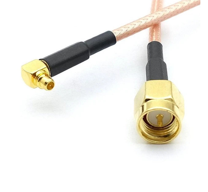 Пигтейл SMA male - MMCX male угловой