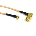 Пигтейл угловой SMA male на угловой MMCX 20 см RG-316
