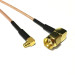 Пигтейл угловой SMA male на угловой MMCX 20 см RG-316
