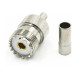 Разъем UHF female для кабеля RG58 (RG223)