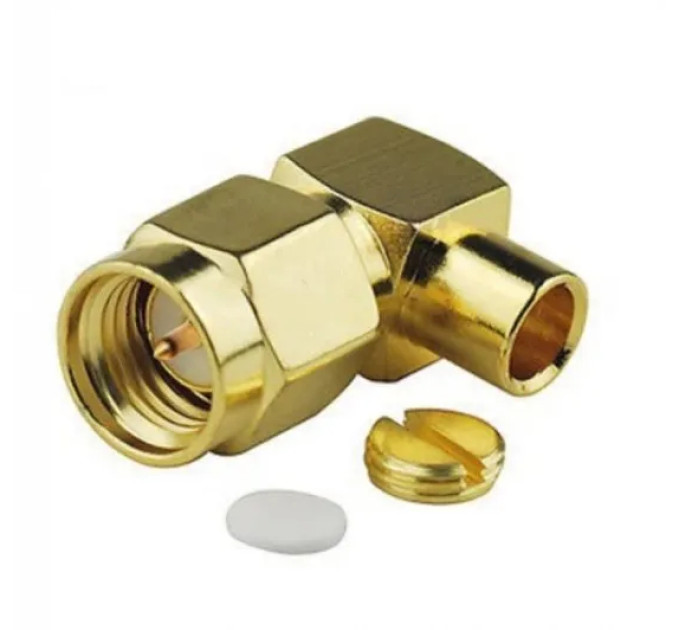 Кутовий SMA-male RG141 RG402 пайка