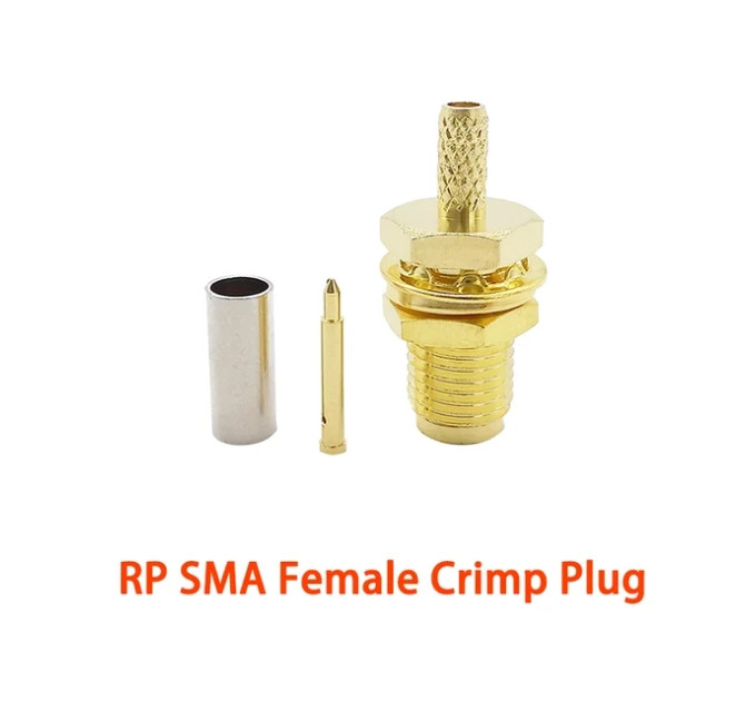 Конектор RP SMA female для кабеля RG316, RG174