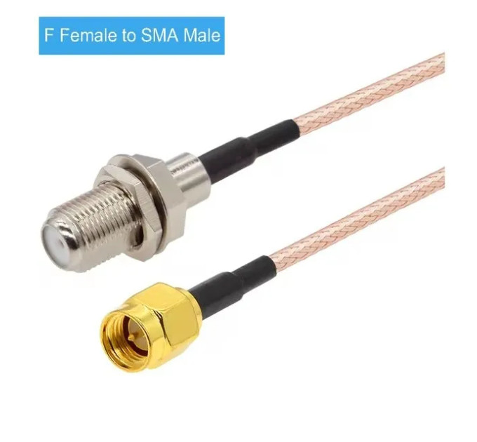 Антенний перехідник пігтейл F female - SMA male