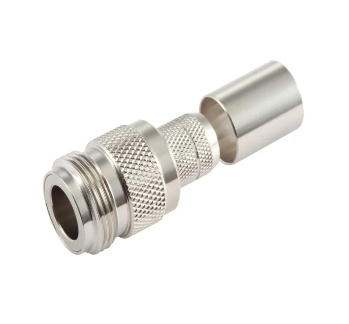 Разъем N female для кабеля RG-8 (RG213) обжим