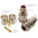 Разъем N female для кабеля RG-8 (RG213) обжим