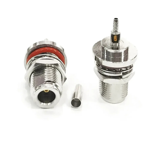Корпусный N-female для кабеля RG174 RG316 LMR100 Bulkhead