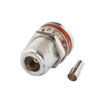 Корпусный N-female для кабеля RG174 RG316 LMR100 Bulkhead