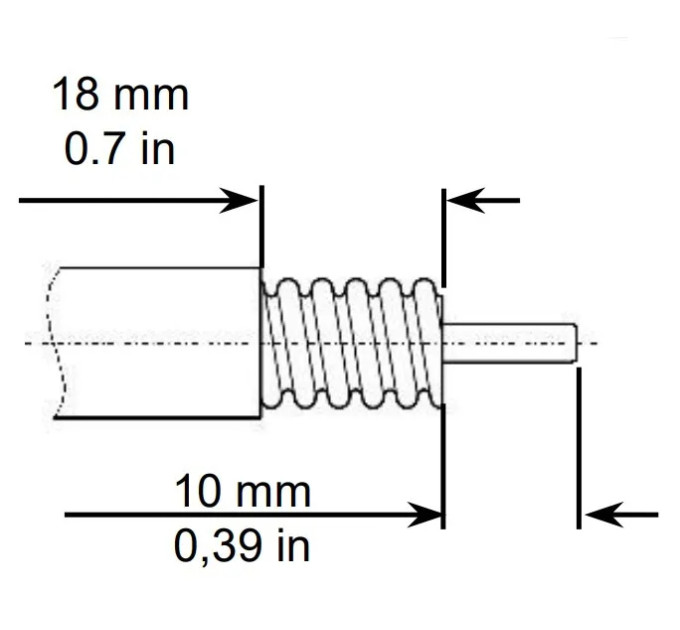 Разъем N-male для Superflex фидера 1/2 "