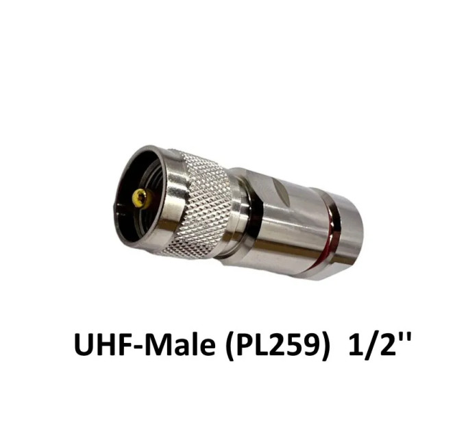 Разъем UHF-Male (PL259) на кабель 1/2" Standart