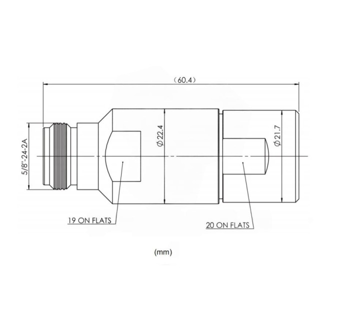 Разъем AFA8-8 Amphenol N Female для 1/2” Coaxial Cable