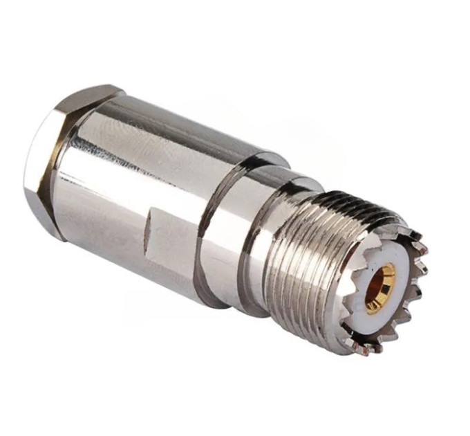 Разъем UHF female для кабеля RG 8 (RG213) пайка