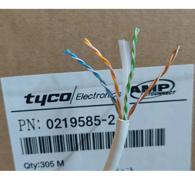 Кабель витая пара AMP UTP 305м CAT.6E LSZH Tyco electronics