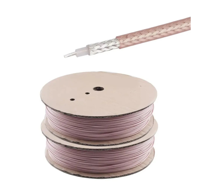 Коаксиальный антенный кабель RG316D с двойным экранированием Silver Copper